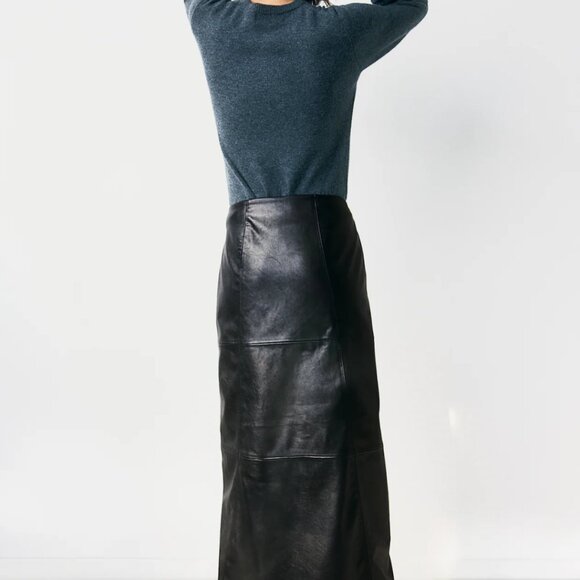 Current season H&M women's coated wrap maxi skirt - Picture 2 of 8